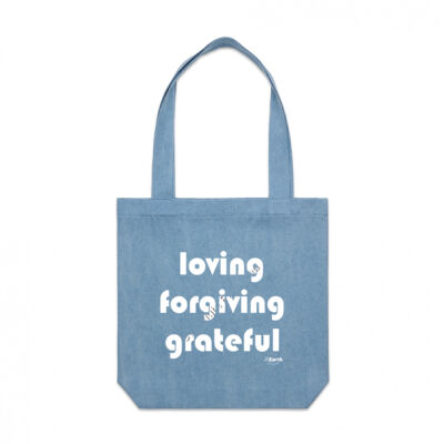 Loving forgiving & grateful | Tote Thumbnail